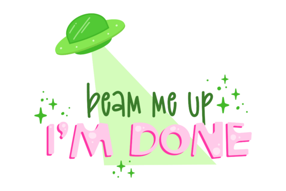 Beam Me Up Graphics for Crafts and Branding
