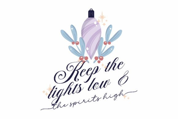 New Year Low Lights Graphics for Crafts