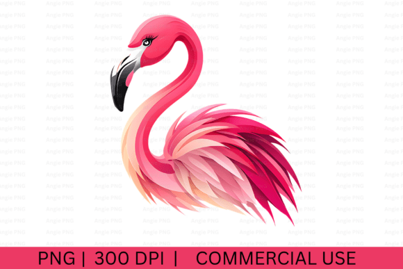 Pink Flamingo Graphics for Crafts