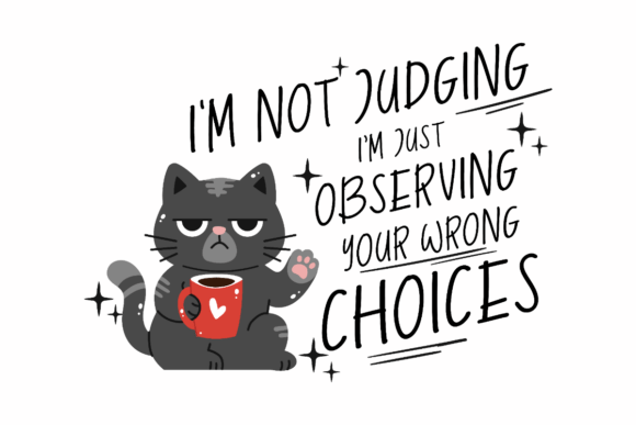 Sarcastic Grumpy Cat Coffee Graphics for Crafts