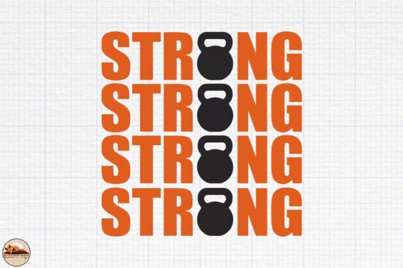 Strong Gym Workout Trendy Graphics for Crafts