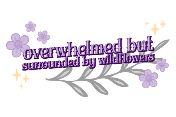 Wildflower Overwhelm Graphics for Creative Publishers